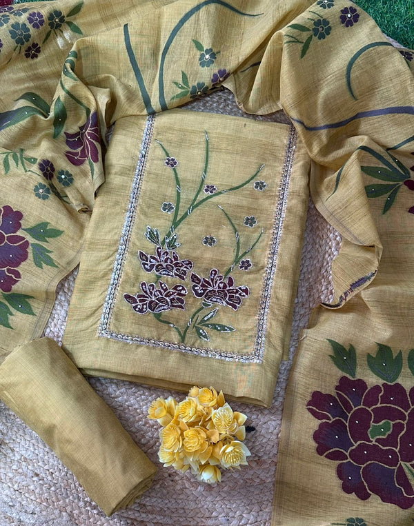 Jamdani Unstitched Salwar Set